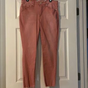 Seven7 pretty pink ankle jeans. Size 10